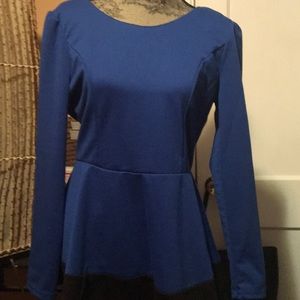 Stanzino peplum style knit top size SM